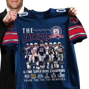 The Patriots 6 Time Super Bowl Champions Thank You For The Memories Jersey