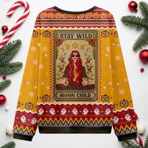 The Stay Wild Moon Child Ugly Halloween Sweater 1 The Stay Wild Moon Child Ugly Halloween Sweater