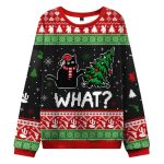 Troublemaker Cat Christmas Ugly Sweater