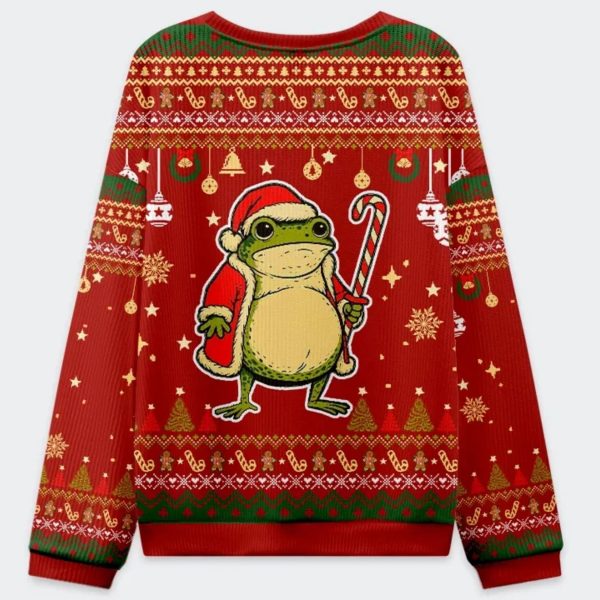 ‘Twas The Cookies Frog Christmas Ugly Sweater