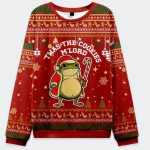 'Twas The Cookies Frog Christmas Ugly Sweater