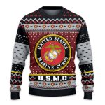 US MARINES 250th Years Of Service Ugly Christmas Sweater