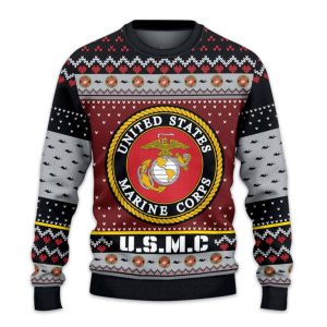 US MARINES 250th Years Of Service Ugly Christmas Sweater
