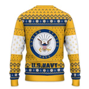 US NAVY 250th Years Of Service Ugly Christmas Sweater