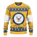 US NAVY 250th Years Of Service Ugly Christmas Sweater