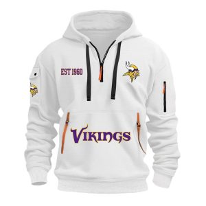 Vikings EST 1960 Quarter Zip Hoodie
