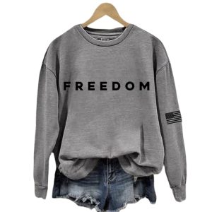 Women's Charlie Kirk Freedom Casual Printed Sweatshirt