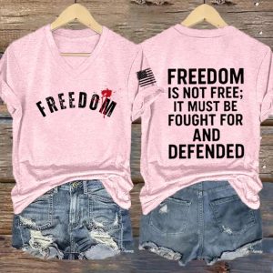 Women's Freedom Is Not Free This is the Turning Point RIP Charlie Kirk Short Sleeve T shirt 3