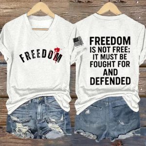 Women's Freedom Is Not Free This is the Turning Point RIP Charlie Kirk Short Sleeve T shirt