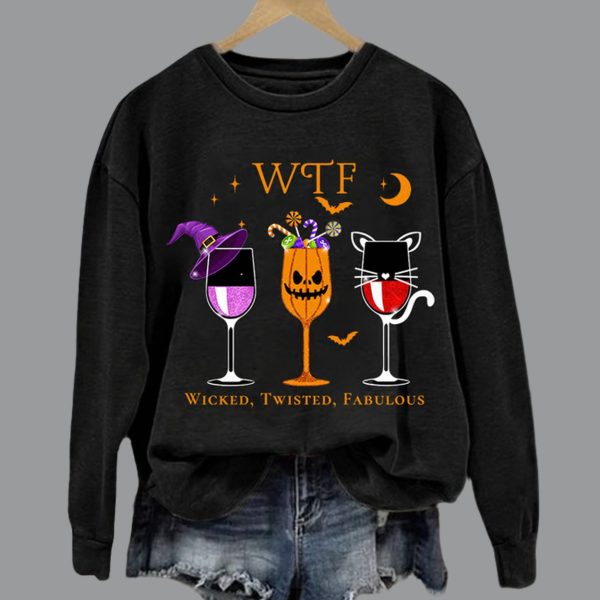 Women’s WTF Wicked Twisted Fabulous Printed Sweatshirt