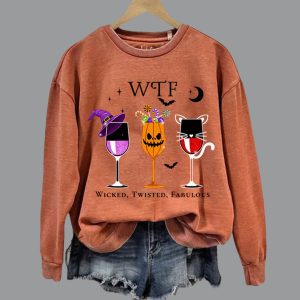 Women’s WTF Wicked Twisted Fabulous Printed Sweatshirt