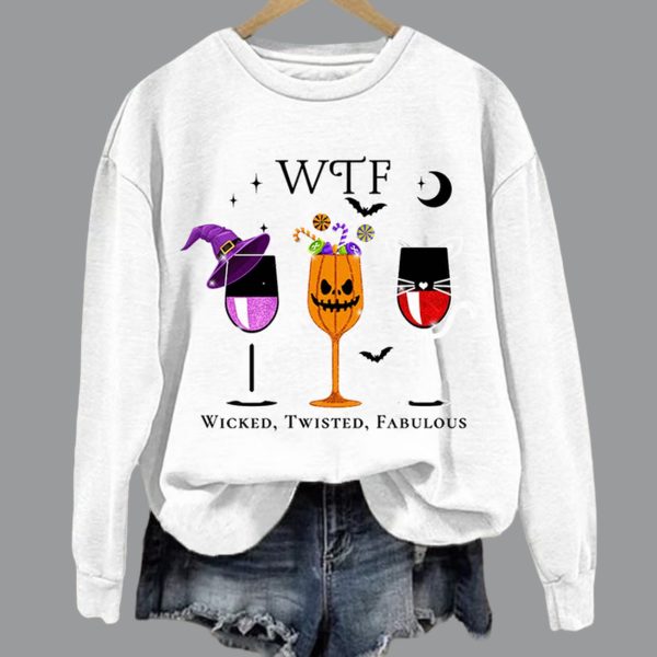 Women’s WTF Wicked Twisted Fabulous Printed Sweatshirt