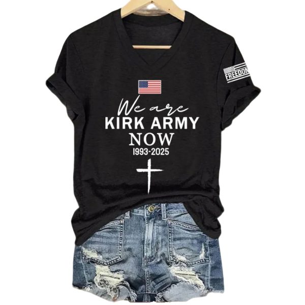 Women’s We Are Kirk Army Now 1993-2025 Print V-neck T-Shirt