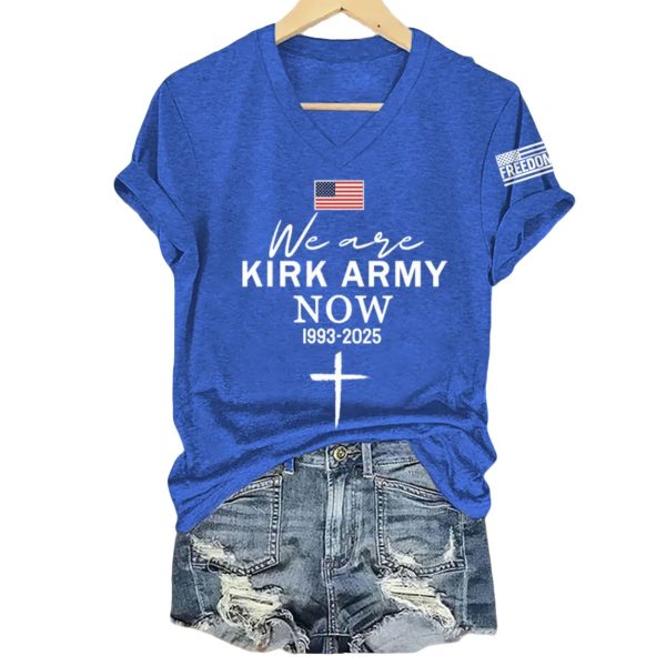 Women’s We Are Kirk Army Now 1993-2025 Print V-neck T-Shirt