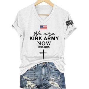 Women’s We Are Kirk Army Now 1993-2025 Print V-neck T-Shirt