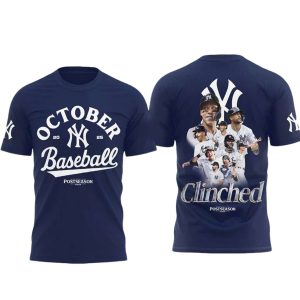 Yankees October Baseball 2025 Postseason Shirt