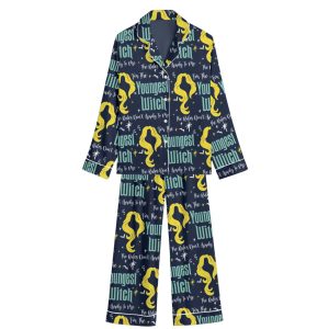 Youngest Witch Sister Silky Satin Pajama Set