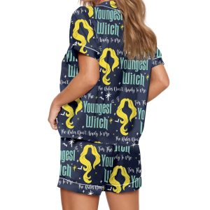 Youngest Witch Sister Silky Satin Pajama Set