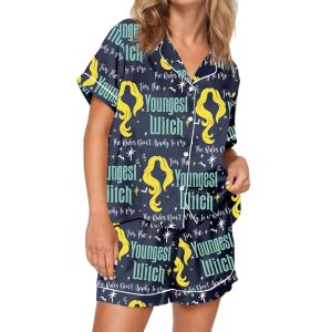 Youngest Witch Sister Silky Satin Pajama Set
