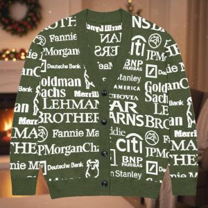 2008 Financial Crisis Knitted Cardigan