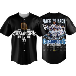 2025 Dodgers Back To Back World Series Champions Jersey