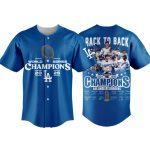 2025 Dodgers Back To Back World Series Champions Jersey