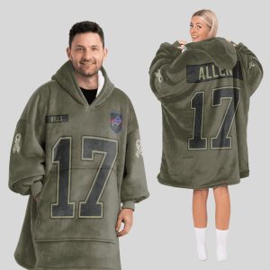 Allen Bills 17 Saltuve To Service Blanket Hoodie
