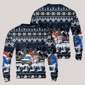 Ambulance Christmas Ugly Sweater