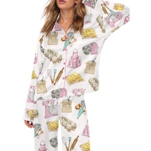 Bakery Silky Satin Pajama Set