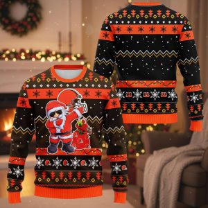 Bengals Dabbing Santa Claus Christmas Ugly Sweater