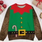 Bigfoot ELF Ugly Christmas Sweater