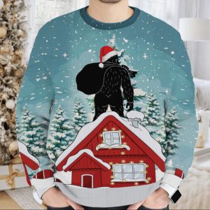 Bigfoot Santa Gets In The Chimney Ugly Sweater 2 Bigfoot Santa Gets In The Chimney Ugly Sweater