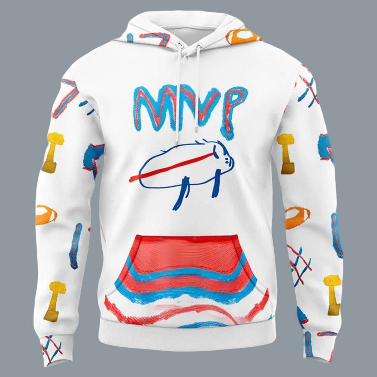 Bills Josh Allen 2025 Billustration Charlie Special Hoodie Bills Josh Allen 2025 Billustration Charlie Special Hoodie