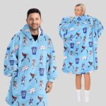 Bills Josh Allen Charging Potato Blanket Hoodie