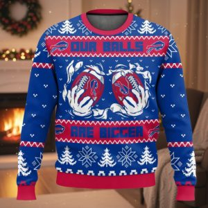 Bills Our Balls Are Bigger Ugly Christmas Sweater