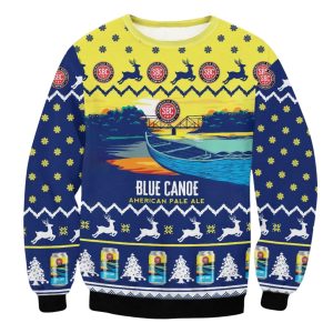 Blue Canoe American Pale Ale Ugly Christmas Sweater 1 Blue Canoe American Pale Ale Ugly Christmas Sweater