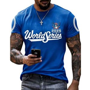 Blue Jays World Series 2025 Print Casual T Shirt