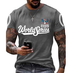 Blue Jays World Series 2025 Print Casual T Shirt