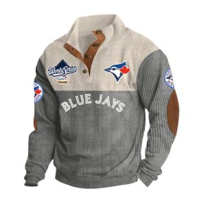 Blue Jays World Series 2025 Stand Up Collar Sweatshirt