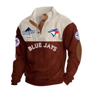 Blue Jays World Series 2025 Stand Up Collar Sweatshirt