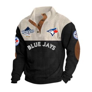 Blue Jays World Series 2025 Stand Up Collar Sweatshirt