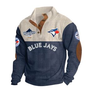 Blue Jays World Series 2025 Stand Up Collar Sweatshirt