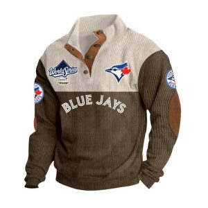 Blue Jays World Series 2025 Stand Up Collar Sweatshirt