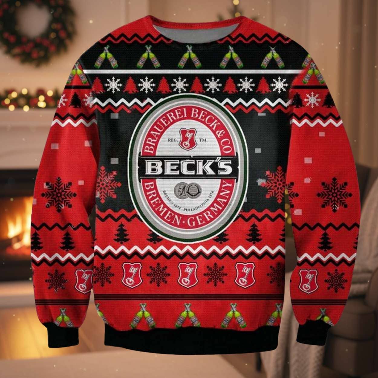 Brauerei Beck Ugly Christmas Sweater Brauerei Beck Ugly Christmas Sweater