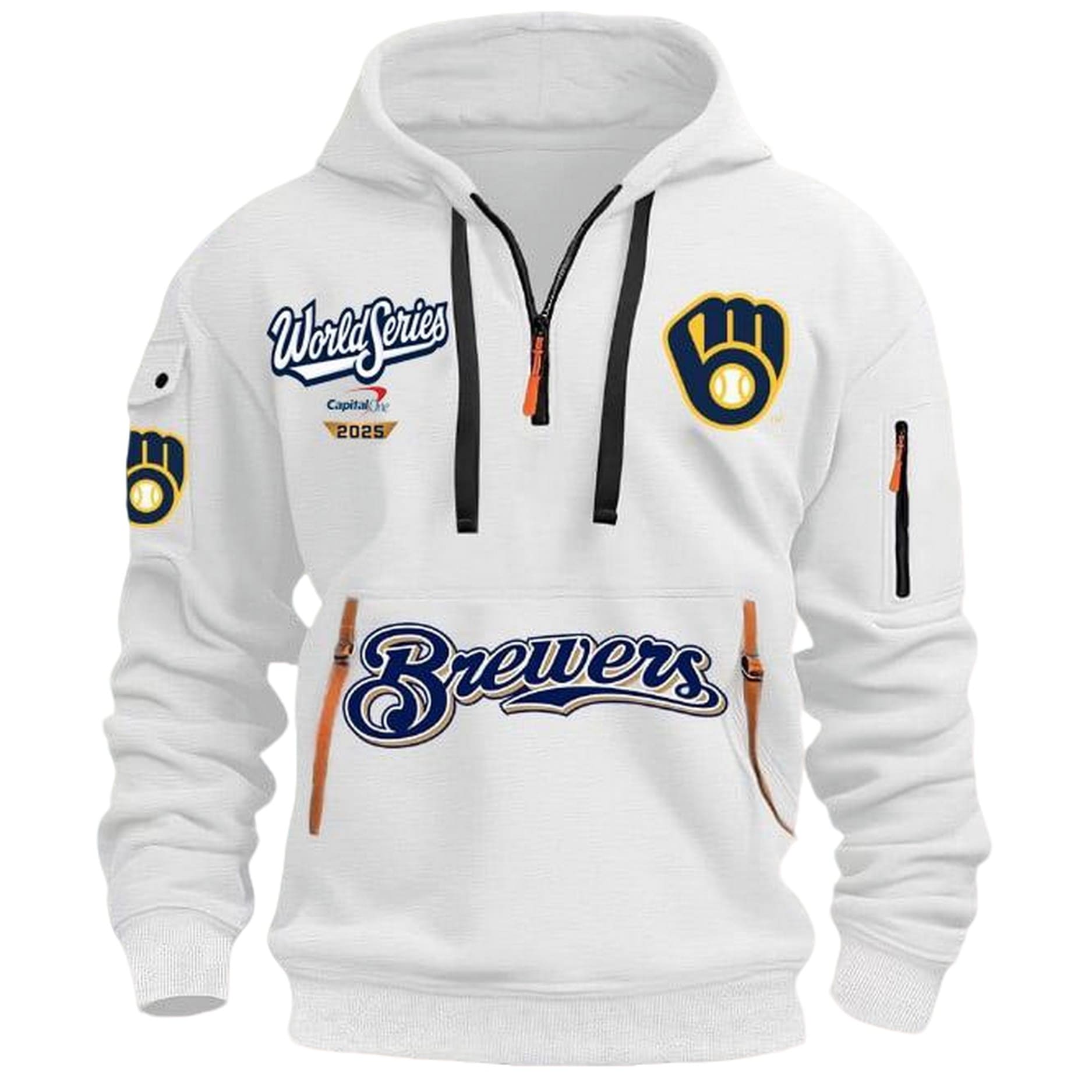Brewers World Series 2025 Quarter Zip Hoodie Brewers World Series 2025 Quarter Zip Hoodie