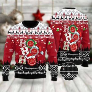 Budweiser Ho Ho Ho Ugly Christmas Sweater