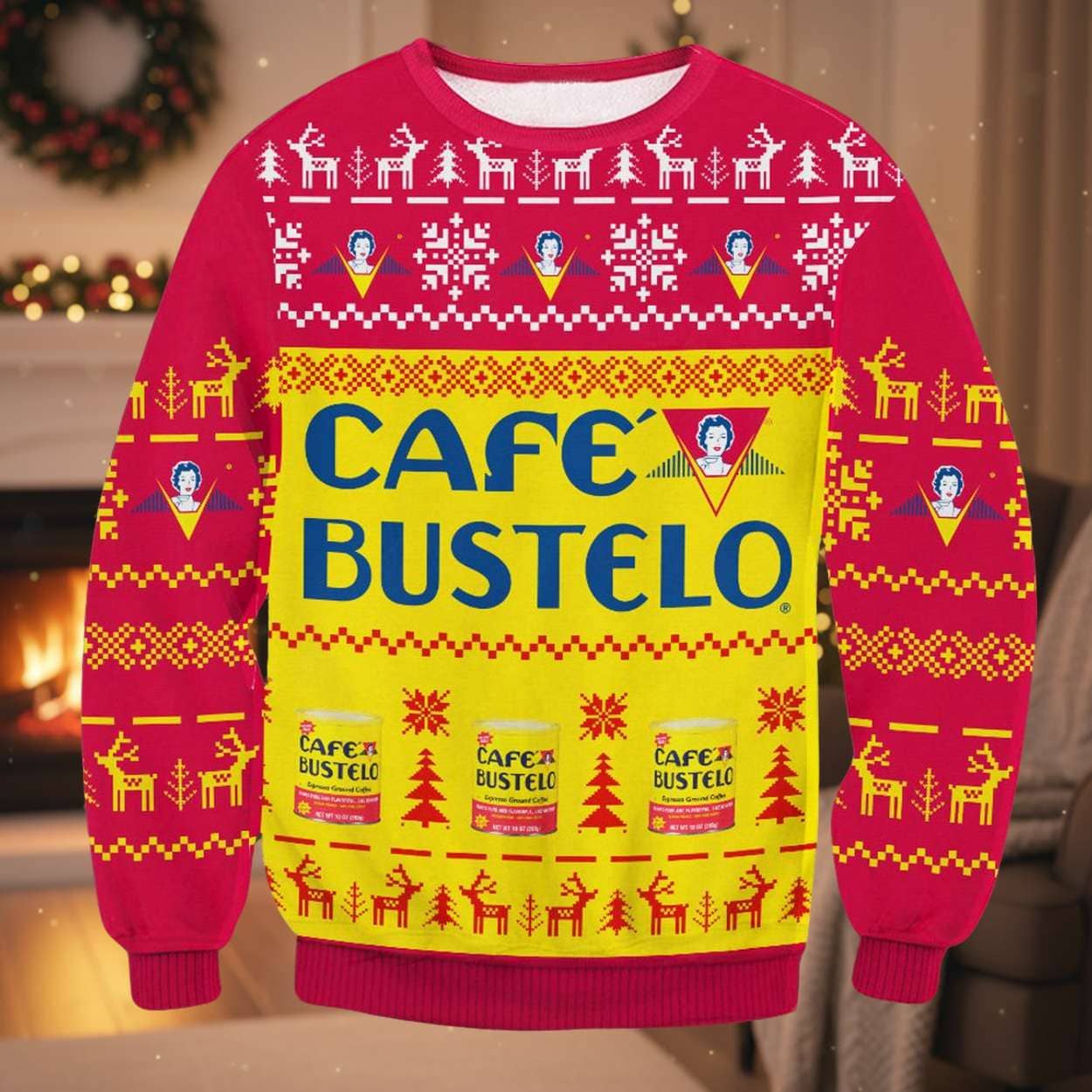 Cafe Bustelo Ugly Christmas Sweater Cafe Bustelo Ugly Christmas Sweater