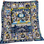 Chargers 65th Anniversary 1960-2025 Blanket