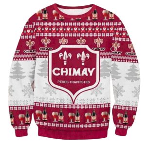 Chimay Peres Trappistes Ugly Christmas Sweater 1 Chimay Peres Trappistes Ugly Christmas Sweater