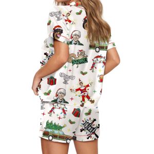 Christmas Vacation Clark Silky Satin Pajama Set 2 Christmas Vacation Clark Silky Satin Pajama Set
